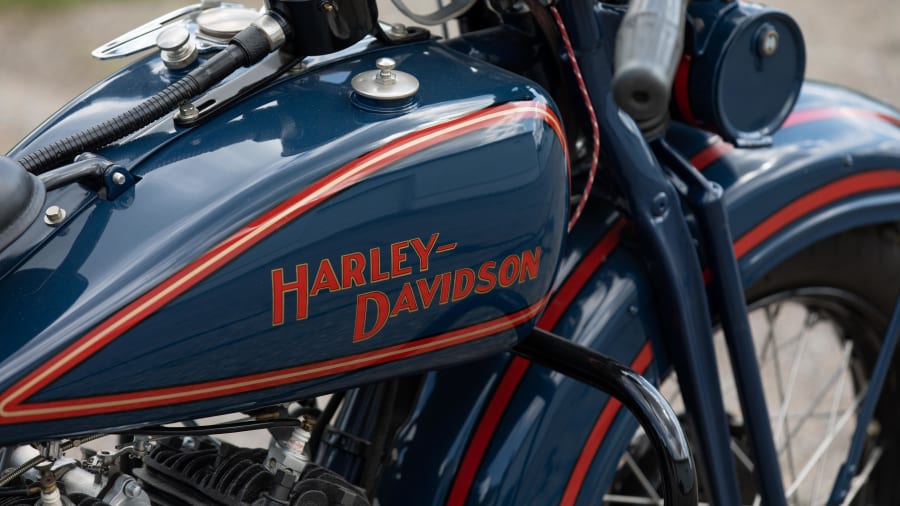 Publicité Encadrée Harley Davidson 1930 VC – Reproduction Double Phare, Fabriquée Au Royaume-Uni