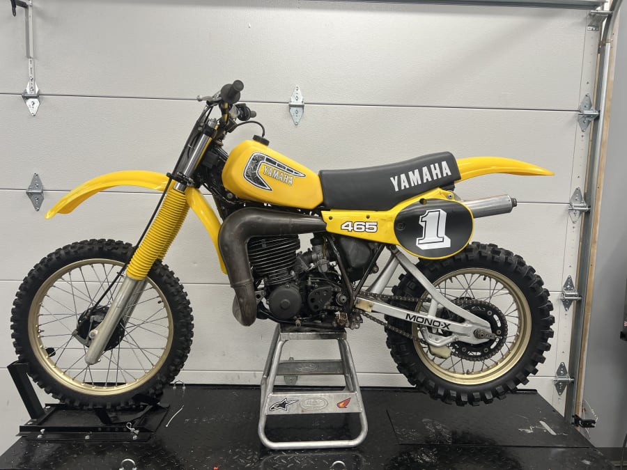 ヨナス 1981 YAMAHA YZ465 MINT! in a walk-around, at the Riding Into