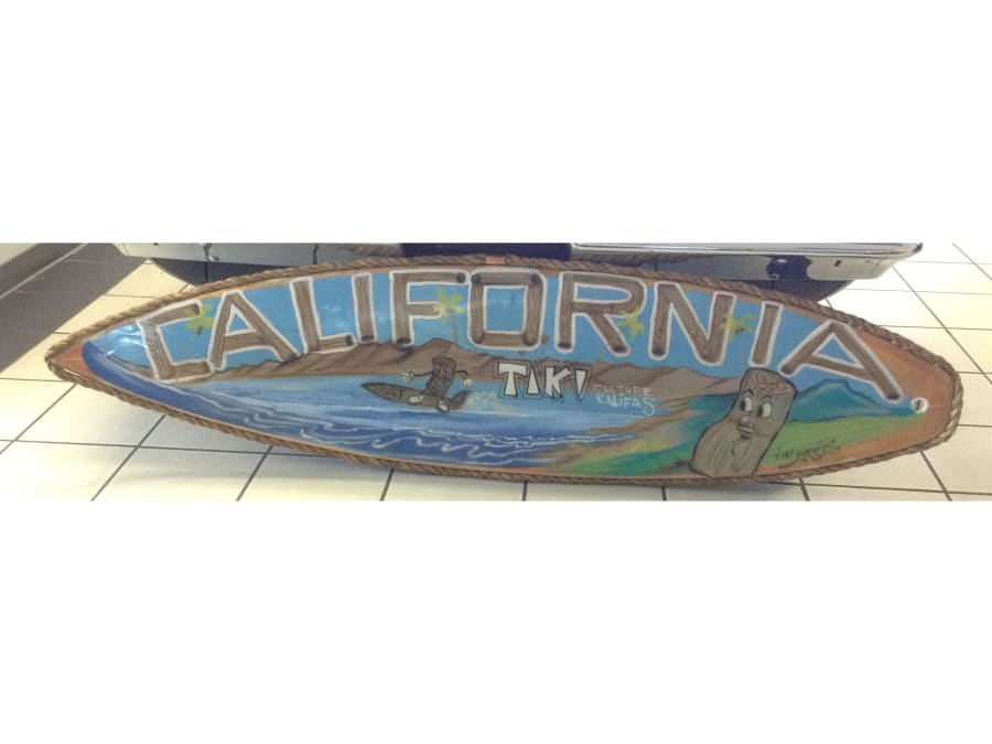 California Shark And Tiki Surfboard for Sale at Auction Mecum Auctions
