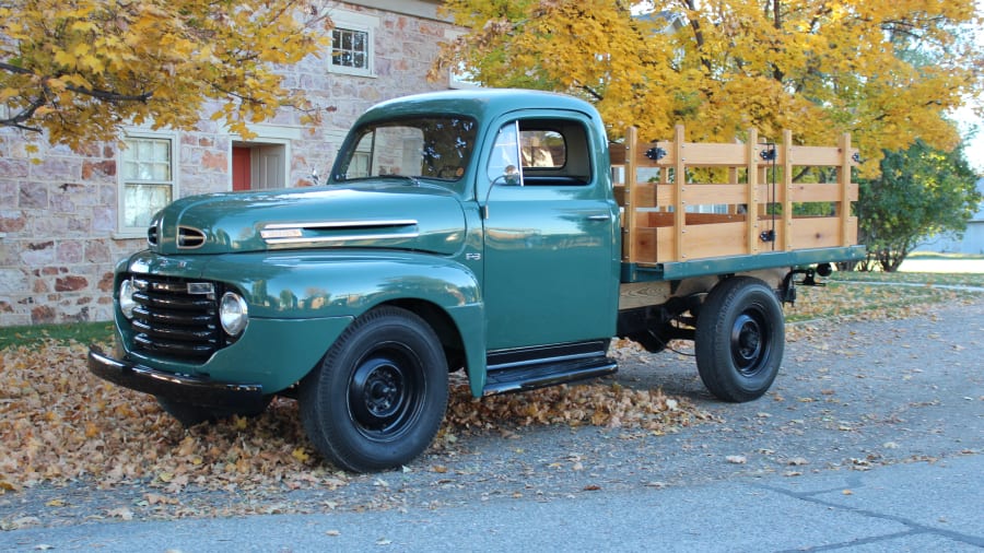 1950 Ford F3 Stake Bed Pickup For Sale At Auction Mecum Auctions