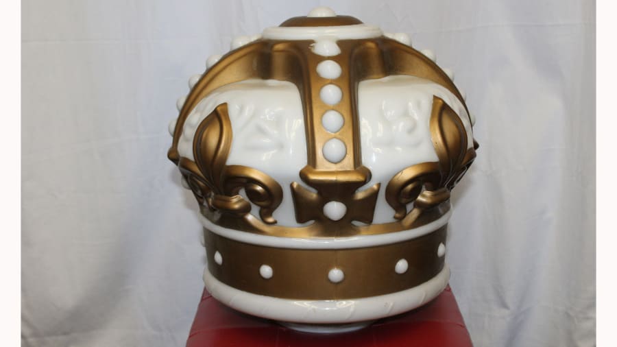 Original Standard Oil Co Gold Crown Gas Pump Globe for Sale at Auction