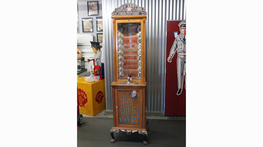 Antique 10 cent Arcade Love Tester Machine American Amusement Co Circa Test  your