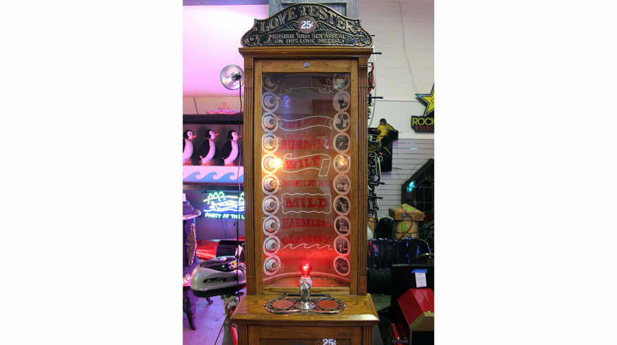 1970's Love Tester Floor Model Coin Op Arcade Machine for sale at Anaheim  2016 as K36 - Mecum Auctions