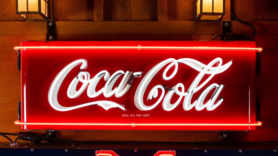 1950s Coca-Cola Single-Sided Porcelain Neon Sign for Sale at Auction ...