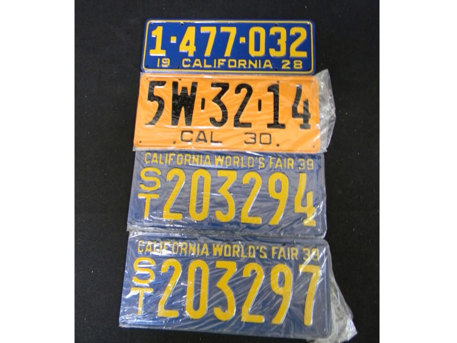 4 New California License Plates for Sale at Auction Mecum Auctions
