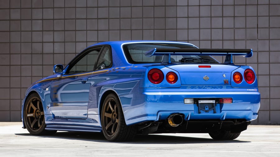 2001 Nissan Skyline R34 V-Spec II Driven by Paul Walker Up for Auction