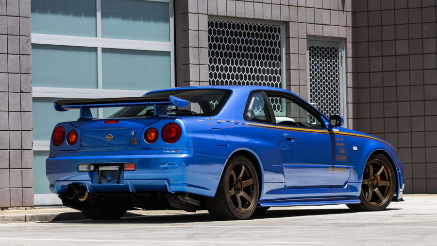 2001 Nissan Skyline R34 V-Spec II Driven by Paul Walker Up for Auction