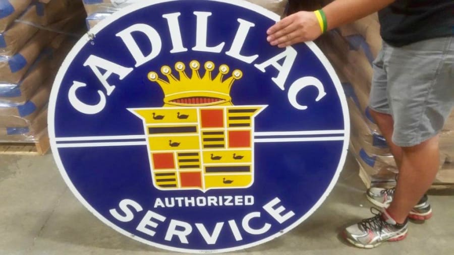 cadillac-service-sign-dsp-42x42-for-sale-at-auction-mecum-auctions