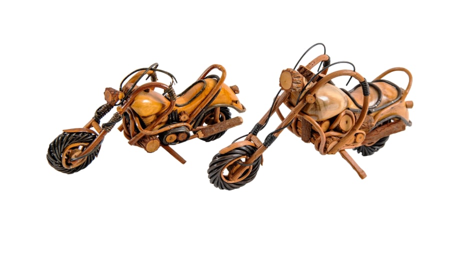 Custom Wooden Motorcycles at Chicago 2021 as Z133 Mecum Auctions