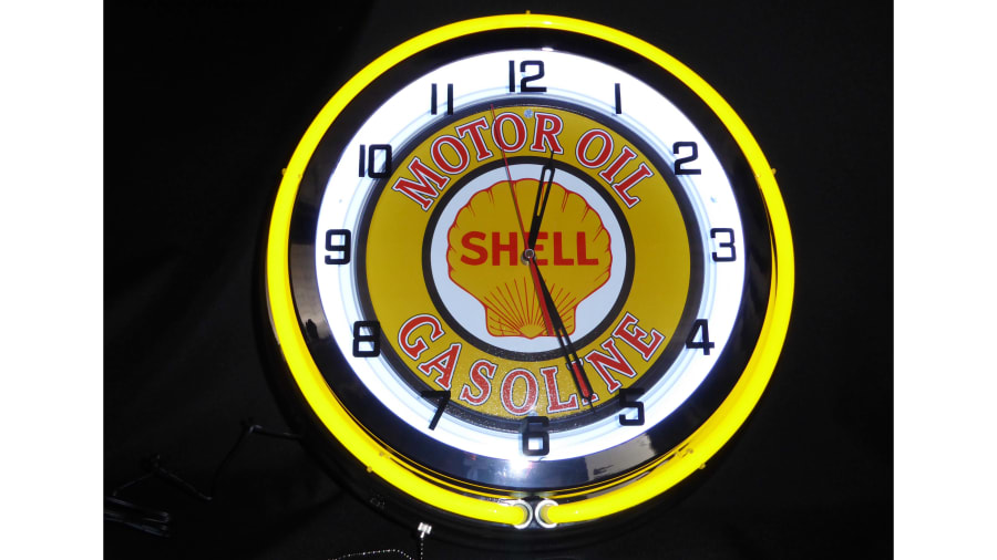 Shell Neon Clock for Sale at Auction Mecum Auctions