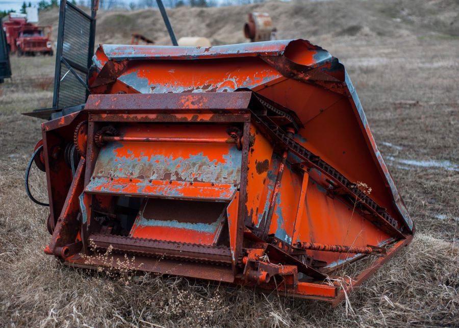 2 Row Corn Harvester Attachment at Ontario Tractor Auction 2017 as M164