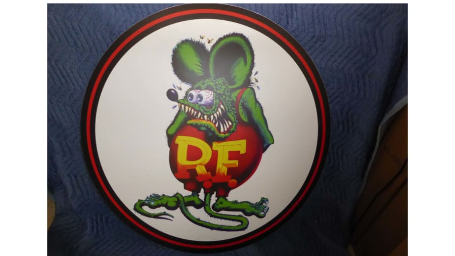 Rat Fink Tin Sign at Chattanooga 2021 as Z109 Mecum Auctions