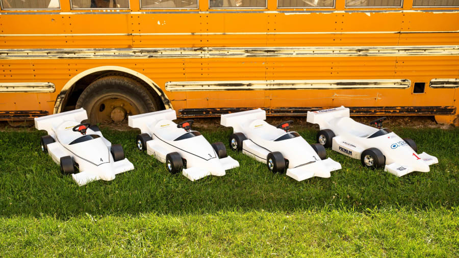 Kingsbury OpenWheel Racers Pedal Cars at Elmer's Auto & Toy Museum