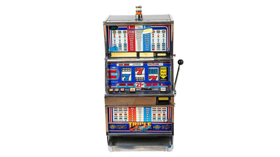 1994 IGT Triple Red White and Blue Slot Machine for Sale at Auction ...