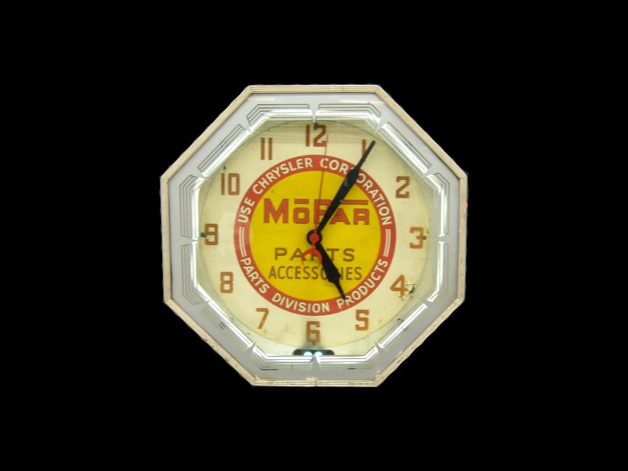 Mopar Neon Clock 18in for Sale at Auction Mecum Auctions