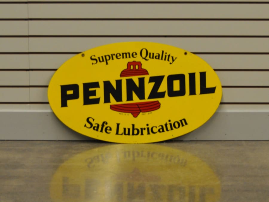 Pennzoil Sign DST 18x31 for Sale at Auction Mecum Auctions