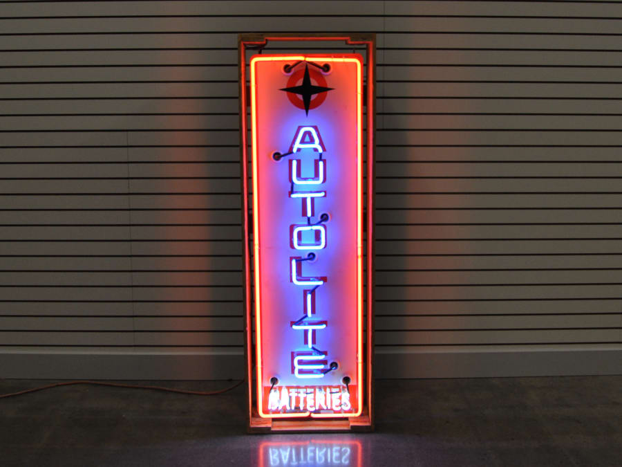 Autolite Batteries Neon Sign SST 61x17 At Kissimmee 2014 As M384 autolite-batteries-neon-sign-sst-61x17-at-kissimmee-2014-as-m384