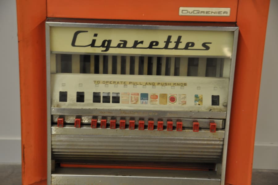 dugrenier cigarette machine Vintage Art Deco Vending Vintage 1956 DuGrenier Cigarette Machine