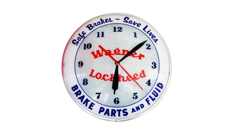 Wagner Lockheed Brake Parts Double Bubble Lighted Clock at Kissimmee 2016  as M27 - Mecum Auctions