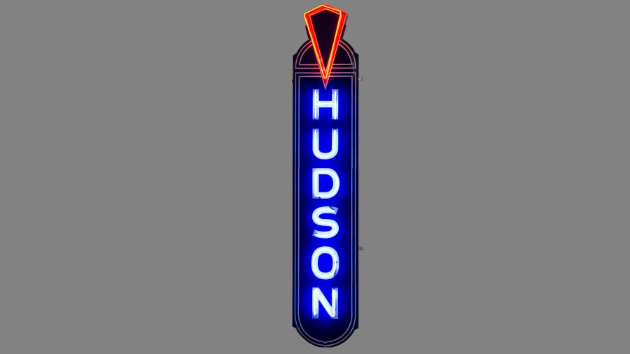 Hudson Vertical Neon Sign SSPN 26x135x10 for Sale at Auction Mecum