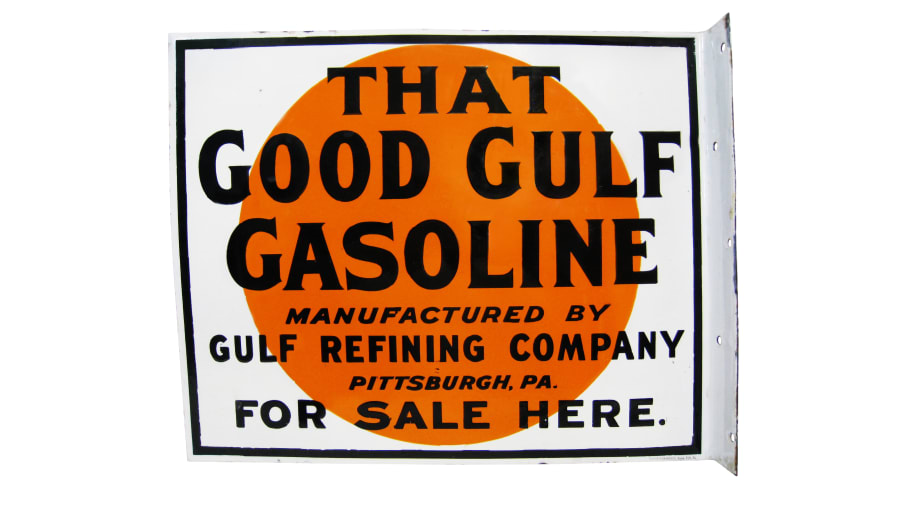 Gulf That Good Gulf Gasoline Flange Sign DSP 22x18 at Kissimmee 2016 ...