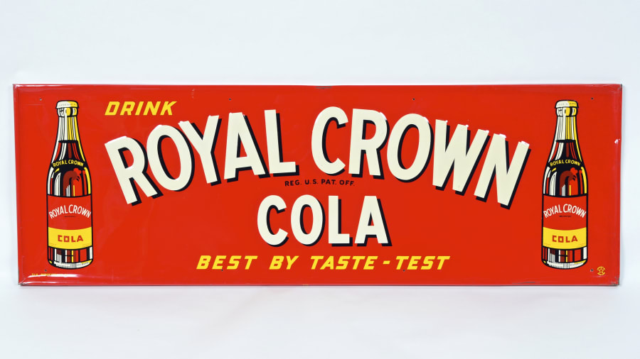 Drink Royal Crown Cola Horizontal Sign SSTE 54x18 for Sale at Auction Mecum Auctions