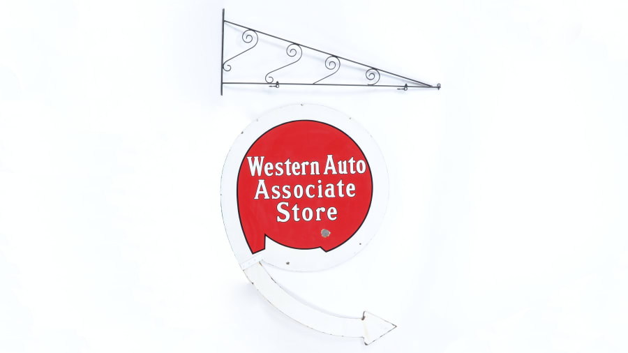 Western Auto Associate Store Sign DSP 54x79 for Sale at Auction Mecum Auctions