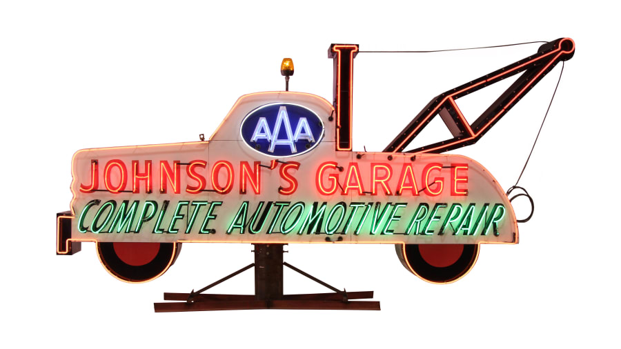 Johnson's Garage DSPN Sign 192x96x19 for Sale at Auction Mecum Auctions