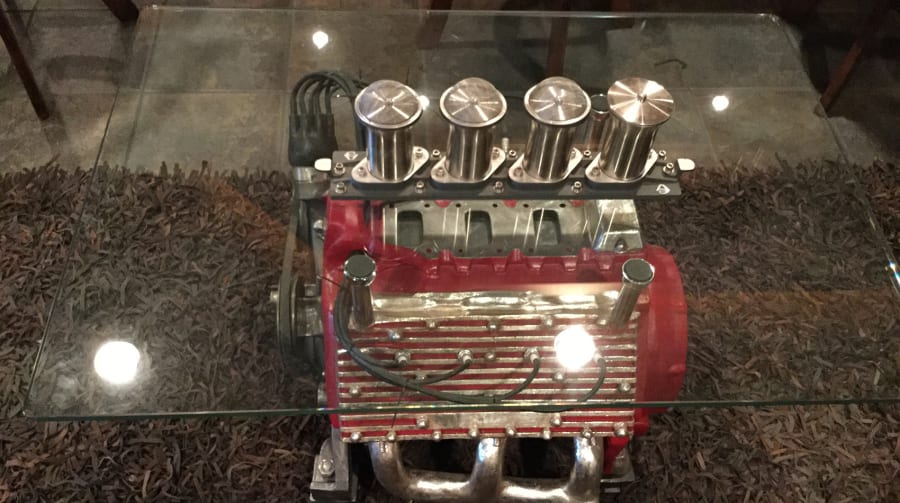 V 8 Engine Table Glass Tabletop at Kissimmee 2017 as M453 - Mecum Auctions