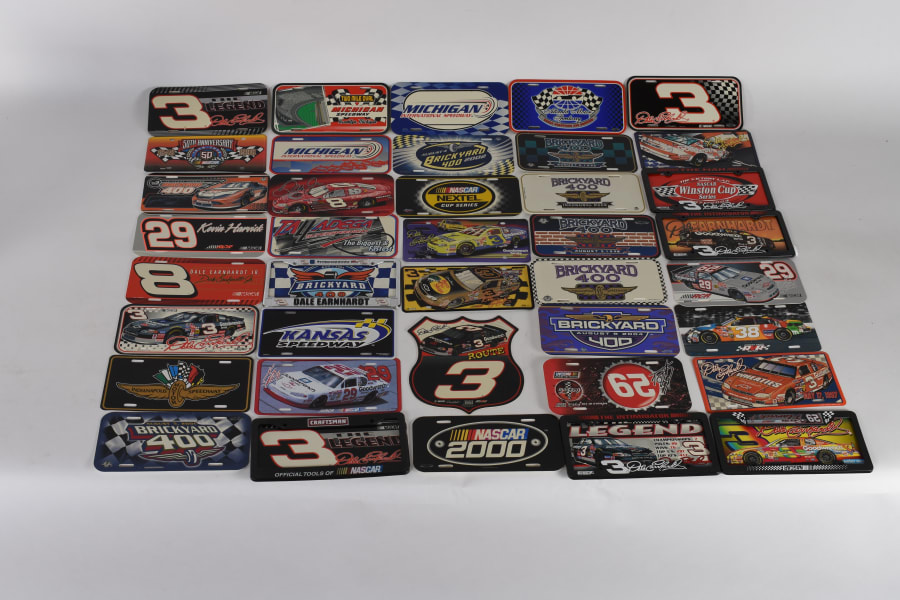 NASCAR License Plate Tags Lot Of 39 for Sale at Auction Mecum Auctions