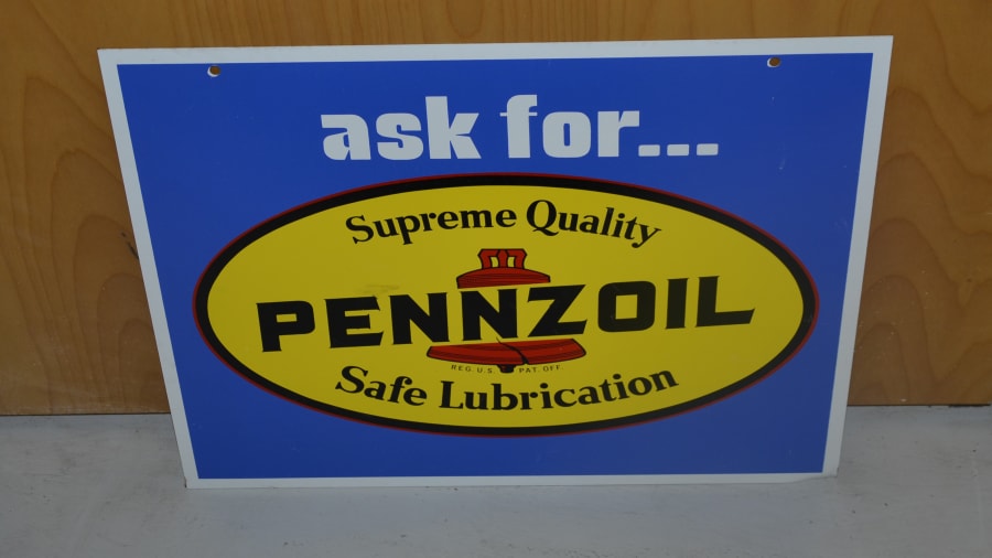 Pennzoil Sign DST for Sale at Auction Mecum Auctions