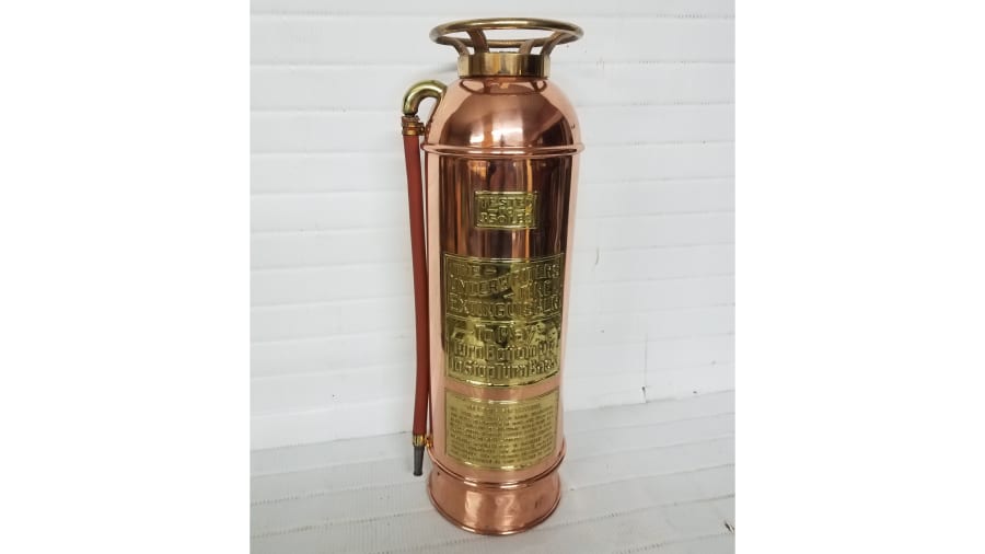1890's Copper Fire Extinguisher at Kissimmee 2018 as M119 Mecum Auctions