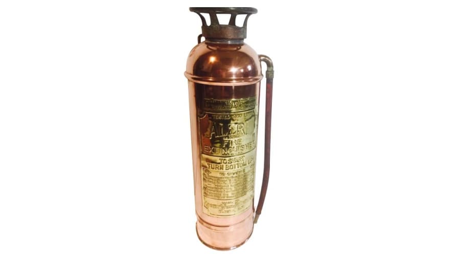 1950s American Lafrance Engine Co. Inc. Alert Fire Extinguisher 8x25 at