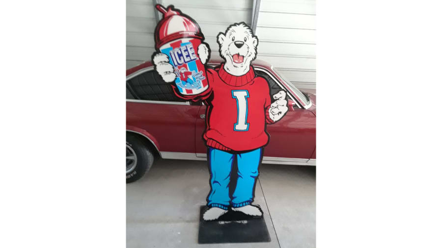 Icee Bear Double-Sided Store Display Sign 65x24x19 at Kissimmee