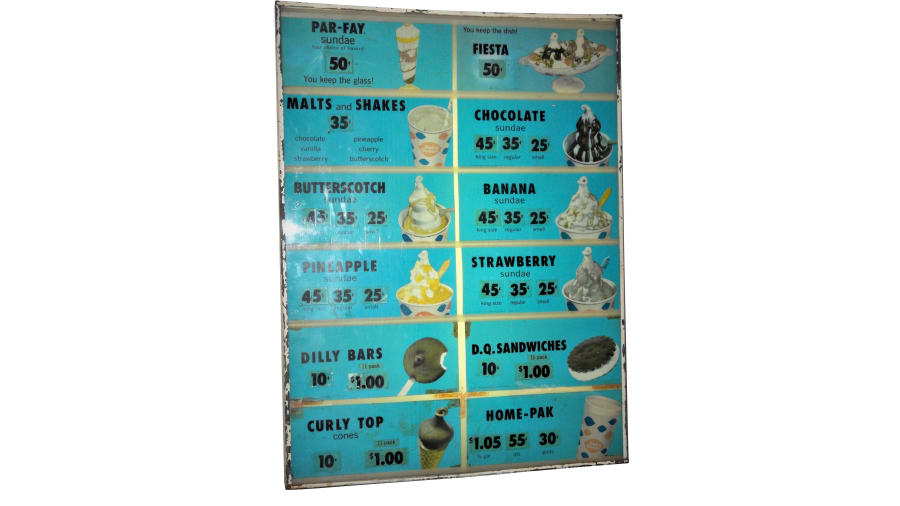 1959 Dairy Queen Lighted Menu Board 21x28x5 at Kissimmee 2020 as M539