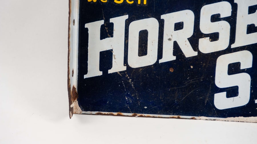 Horse Shoe Tobacco Porcelain Flange Sign For Sale At Auction