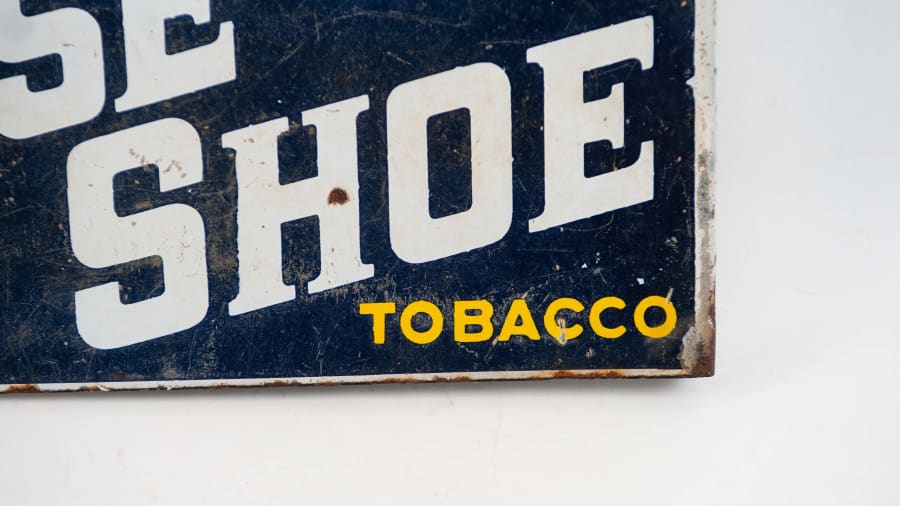 Horse Shoe Tobacco Porcelain Flange Sign For Sale At Auction