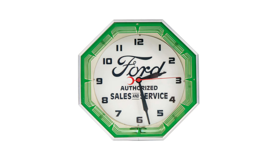 Ford Service Neon Clock for Sale at Auction Mecum Auctions