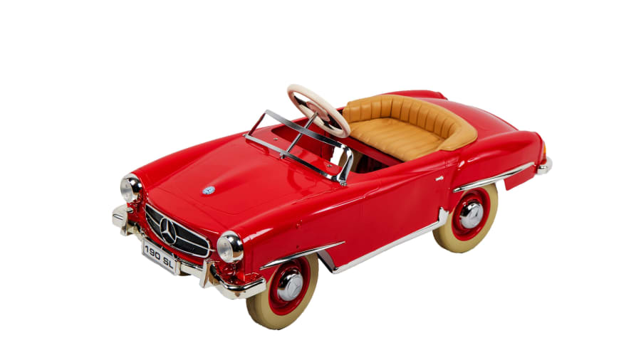 RARE ! VOITURE A PEDALES Pedal car MERCEDES 190 SL ? - ROUE FOLLE Free