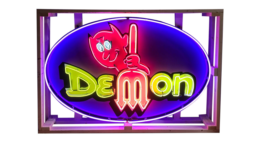 Custom Dodge Demon SingleSided Tin Neon Sign for sale at Kissimmee
