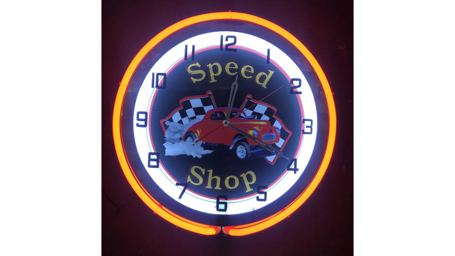 Speed Shop Neon Clock at Kissimmee 2022 as Z903 Mecum Auctions
