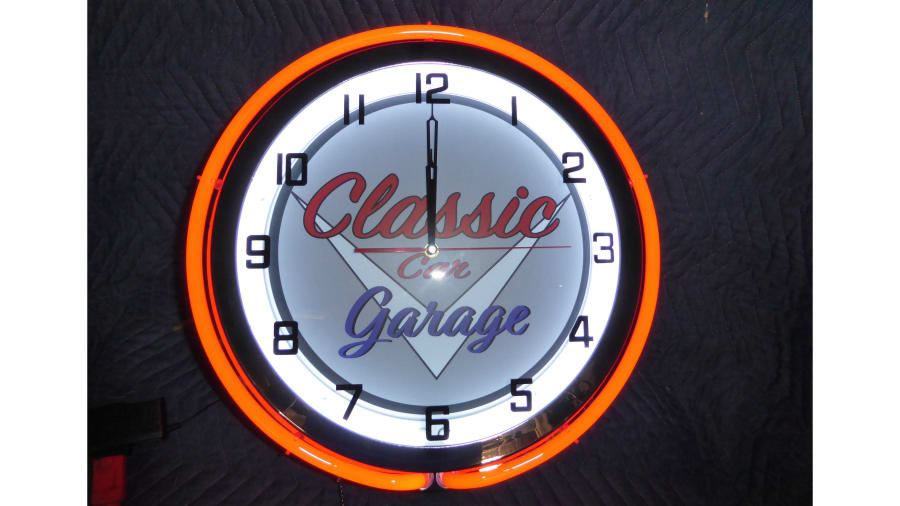 Classic Car Garage Neon Clock for Sale at Auction - Mecum Auctions