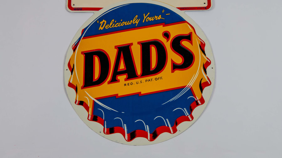 Dad's Root Beer Single-Sided Embossed Tin Sign For Sale At Auction