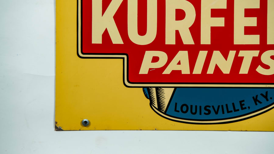 Kurfees Paints Single-Sided Tin Sign For Sale At Auction - Mecum