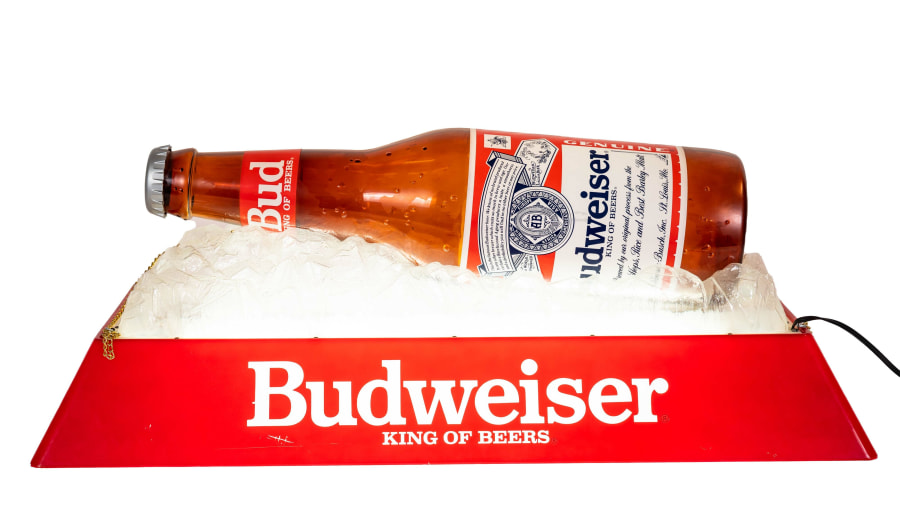Pool table clearance lights budweiser