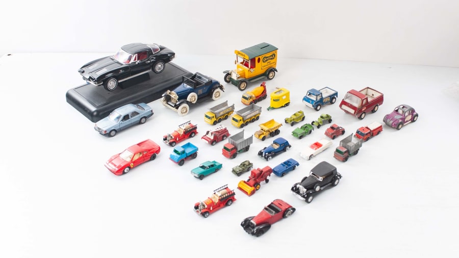 Vintage Toy Cars Lot Of 33 at Kissimmee Road Art 2019 as N82 - Mecum