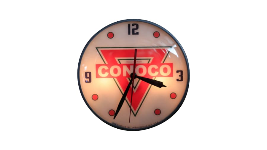 Conoco BackLit Bubble Clock 24 Inch Round at Kissimmee Road Art 2019