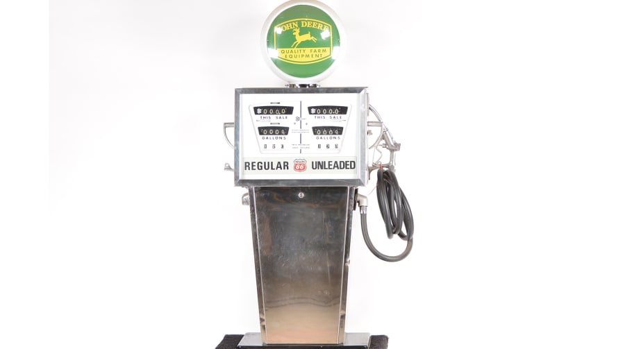 Keene Phillips 66 John Deere Gas Pump at Gone Farmin' Spring Classic