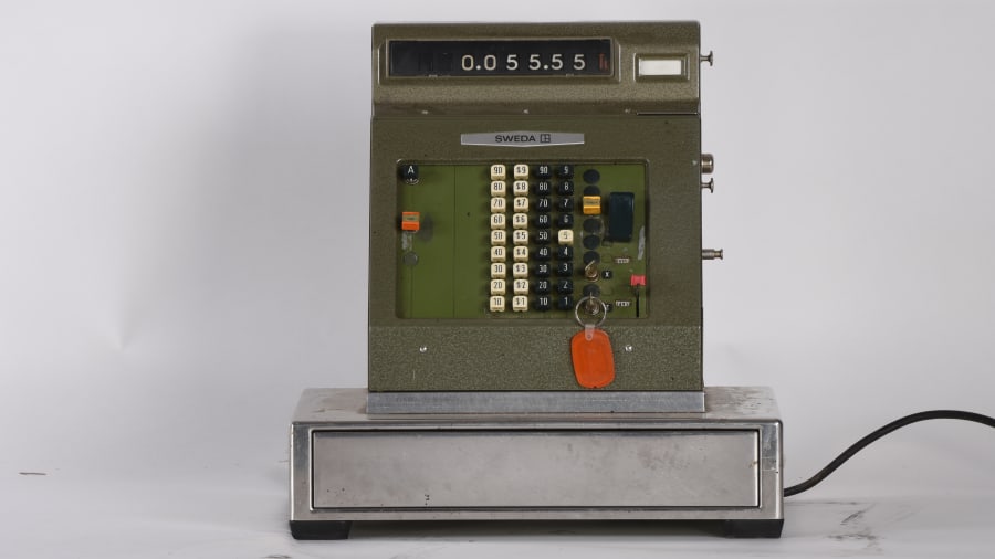 Sweda Vintage Cash Register From Horstmann General Store for Sale at