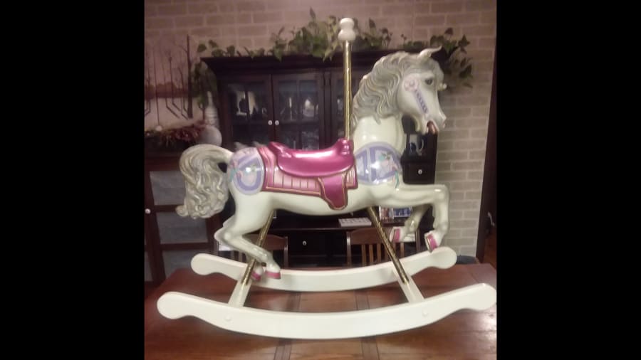 S & s wood carvers sales rocking horse